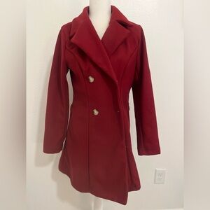 Peacoat Women’s, Coat Jacket, Warm, Red, Winter